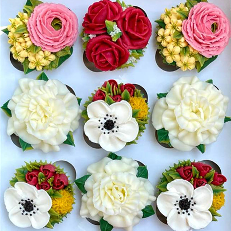Premium Floral Cupcakes - Blooming Kupcakes